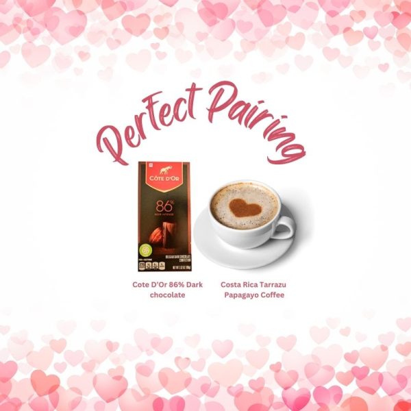 Double the taste pairing "Cote D'Or and Costa Rica Papagayo coffee