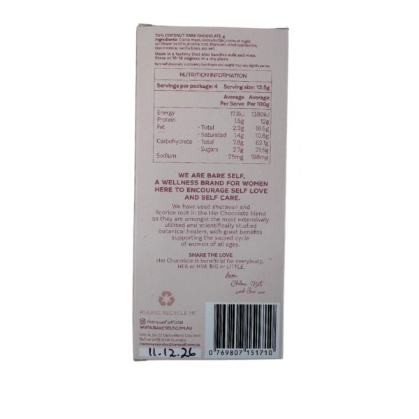 Bare Self Pregnancy and Breastfeeding-Dark chocolate - Image 2