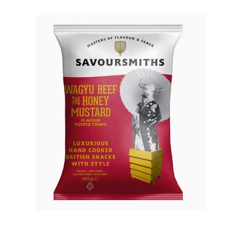 Vegan Wagyu Honey Mustard chip from Savoursmiths