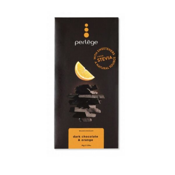 Perlège No-Sugar-Added 85% Dark Chocolate Bar with Orange 85gr
