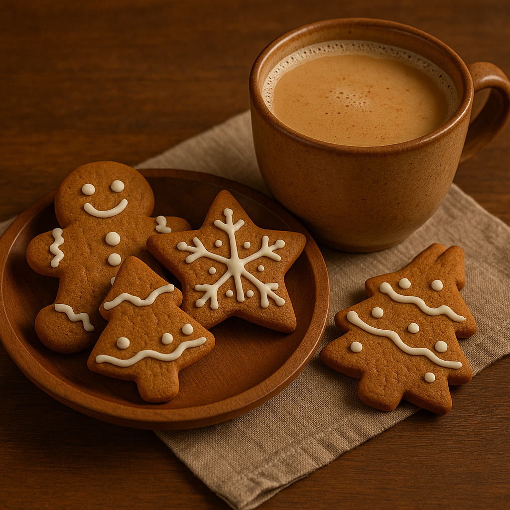 Gingerbread Cookie with Chai festive spice and joyful warmth